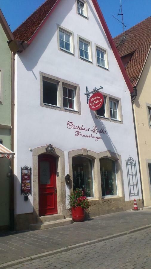Gaestehaus Liebler روتنبورغ أوب در تاوبر المظهر الخارجي الصورة